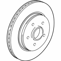 OEM 2004 Saturn Vue Front Brake Rotor - 22666578