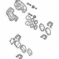 OEM Hyundai Santa Fe Brake Assembly-Front, LH - 58110-0W000