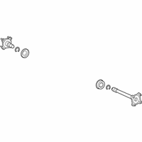 OEM 2021 Lexus UX200 Shaft Sub-Assembly, Diff - 41309-47010