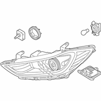 OEM 2018 Hyundai Elantra Headlamp Assembly, Left - 92101-F2420