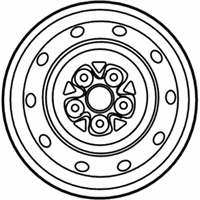 OEM 1998 Chrysler Concorde Steel Wheel - 4782226AA
