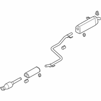 OEM 2019 Kia Forte Center Muffler Complete - 28700M7540