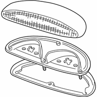 OEM 1998 Ford Taurus High Mount Lamp - XF1Z-13A613-BAA