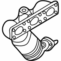 OEM 2001 BMW 525i Exchange. Exhaust Manifold With Catalyst - 18-40-7-514-499