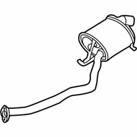 OEM 2005 BMW X5 Rear Muffler Right - 18-10-7-502-185