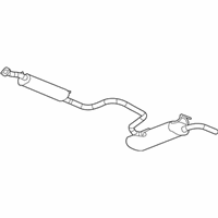 OEM 2009 Saturn Aura Muffler & Pipe - 25908492