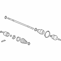 OEM Acura TL Driveshaft Assembly, Passenger Side (Reman) - 44305-TK5-A00RM