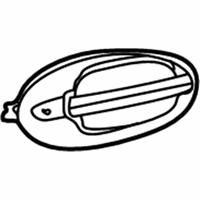OEM 2007 Ford Freestar Exterior Door Handle - 6F2Z1622404BAPTM