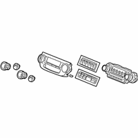 OEM Honda Control Assy., Heater *NH167L* (GRAPHITE BLACK) - 79500-SWA-A11ZA