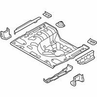 OEM Hyundai Elantra Panel Assembly-Rear Floor Rear Complete - 65520-3X010