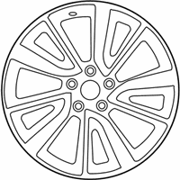 OEM 2018 Nissan Rogue Sport Aluminum Wheel - D0C00-4CB3D