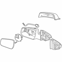 OEM 2016 Chevrolet Malibu Limited Mirror Assembly - 23177365