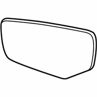 OEM Cadillac CTS Mirror Glass - 23432527