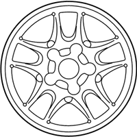 OEM 2006 Ford Crown Victoria Wheel, Alloy - 3W7Z-1007-BA