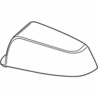 OEM 2010 BMW M6 Outside Mirror Cover Cap, Primed, Right - 51-16-7-187-432