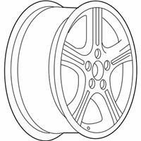 OEM 2007 Chevrolet Uplander Wheel Rim-17X6.5 Aluminum 52Mm Outside 115.0Mm Bellcrank *Chrome Clad - 9595994