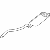 OEM 2010 Jeep Commander Exhaust Muffler And Tailpipe - 68027571AB