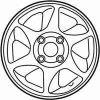 OEM Hyundai Aluminium Wheel Assembly - 52910-2D800