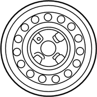 OEM 2002 Hyundai Elantra Wheel Assembly-Steel - 52910-2D000