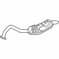 OEM 2004 Kia Sorento Tail Pipe Assembly - 287503E230