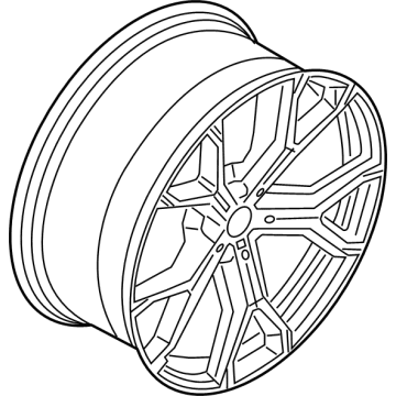 OEM 2020 BMW X6 Disk Wheel, Light Alloy, In - 36-11-8-071-998