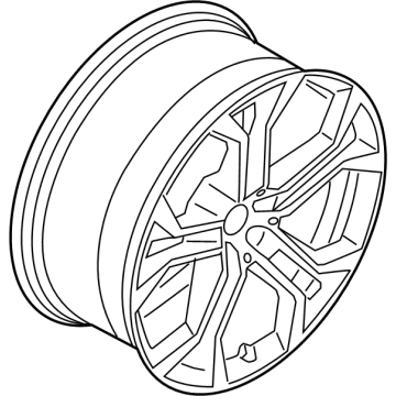 OEM 2022 BMW X6 Disk Wheel, Light Alloy, In - 36-11-6-883-762