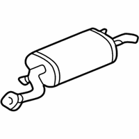 OEM 1999 Lexus RX300 Exhaust Tail Pipe Assembly - 17440-20110
