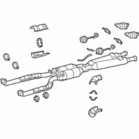 OEM 2014 Lexus LS600h Front Exhaust Pipe Assembly - 17410-38252