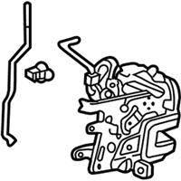 OEM Acura TSX Lock Assembly, Left Rear Door - 72652-SEA-G01