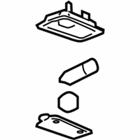 OEM Cadillac Escalade EXT Lamp Asm-Dome & Reading *Cashmere - 15940148