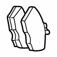 OEM 2000 Lincoln LS Rear Pads - XW4Z-2200-AA