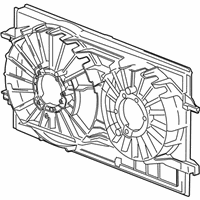 OEM 2012 Chevrolet Malibu Fan Shroud - 20757666