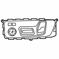OEM 2021 BMW M8 Gran Coupe Seat Adjustment Switch, Left - 61-31-6-801-481