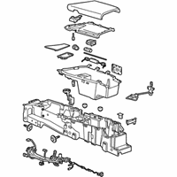 OEM 2015 Cadillac ELR Console Assembly - 23475053