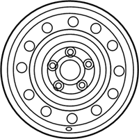 OEM 2012 Kia Soul Wheel Assembly-Steel - 529102K070