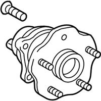 OEM 2017 Lexus RX350 Rear Axle Hub & Bearing Assembly, Left - 42410-0E070