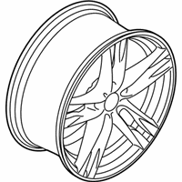 OEM 2016 BMW 640i Gran Coupe Disc Wheel, Light Alloy, Orbitgrey - 36-11-2-284-451