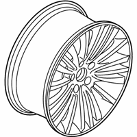 OEM BMW ActiveHybrid 5 Disc Wheel, Light Alloy, Bright-Turned - 36-11-6-851-071