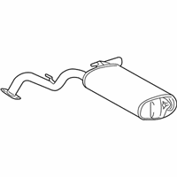 OEM Pontiac Vibe Exhaust Muffler (W/Exhaust Pipe & Tail Pipe) - 88975831