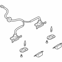 OEM Kia Spectra Lamp-License - 0K2SR51270