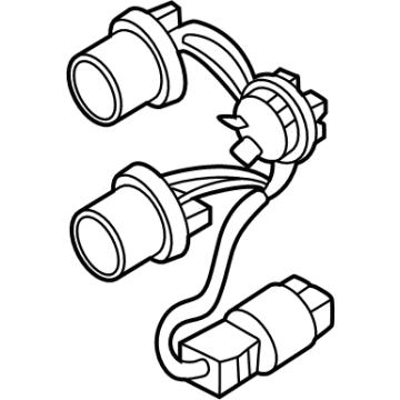 OEM 2022 Hyundai Santa Cruz HOLDER & WIRING-REAR COMBI, O/S - 92491-K5000