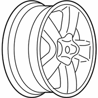 OEM 2004 Chevrolet Malibu Wheel Rim-16X6.5 110 X 5 Black Cadmium Plated, 41Mm, Aluminum. - 9594344