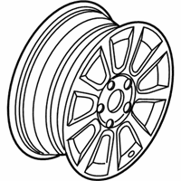 OEM 2010 Mercury Milan Wheel, Alloy - 6N7Z-1007-AA