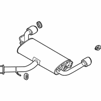 OEM 2019 Hyundai Veloster N Muffler Assembly-Rear - 28710-K9101