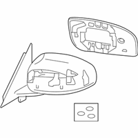 OEM Infiniti M35 Mirror Assembly-Door, RH - 96301-EH100