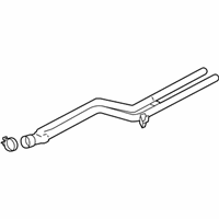 OEM 2012 BMW 535i GT xDrive Exhaust Intermediate Pipe Front - 18-30-7-631-309