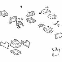 OEM Toyota Sequoia Rear Console - 58820-0C100-C0