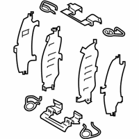 OEM 2019 Infiniti Q60 Hardware Kit-Front Disc Brake - D1080-4GA0A