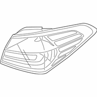 OEM 2014 Kia Forte Koup Lens & Housing-Rear Combination Outside - 92410A7230
