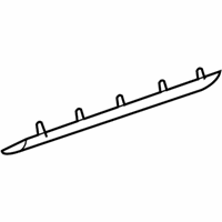 OEM Mercury Mountaineer Lower Weatherstrip - 1L2Z-7825325-AB